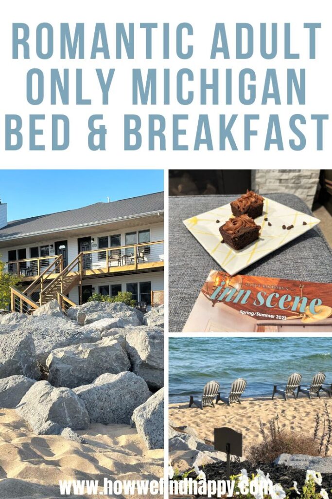 Romantic Adult Only Michigan Bed & Breakfast Pinterest graphic